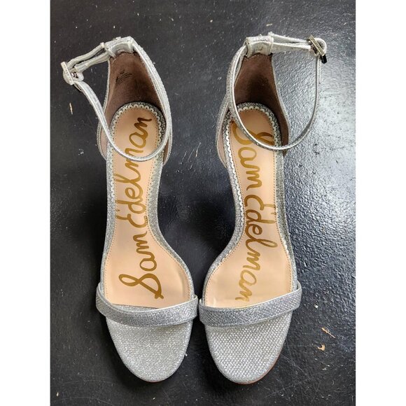 Sam Edelman Shoes - Sam Edelman Heeled Patti Sandals in Silver  US Size 8